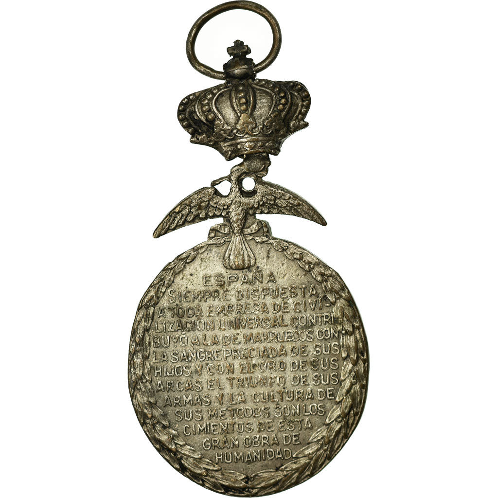 España, Alfonso XIII, Paz de Marruecos, medalla, 1927, Muy buen estado, Bronce