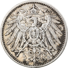 Coin, GERMANY - EMPIRE, Wilhelm II, Mark, 1914, Munich, EF(40-45), Silver, KM:14