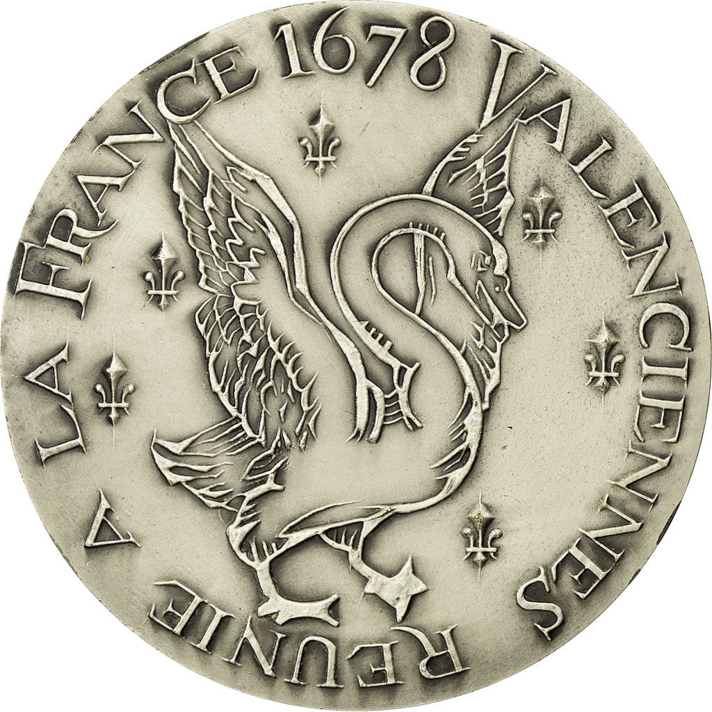 Francja, Medal, Valenciennes Réunie à la France en 1678, Undated, MS(64)