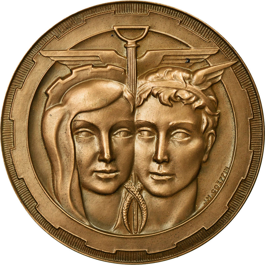 France, Médaille, Chambre de Commerce et d'Industrie du Havre, 1969, Coeffin