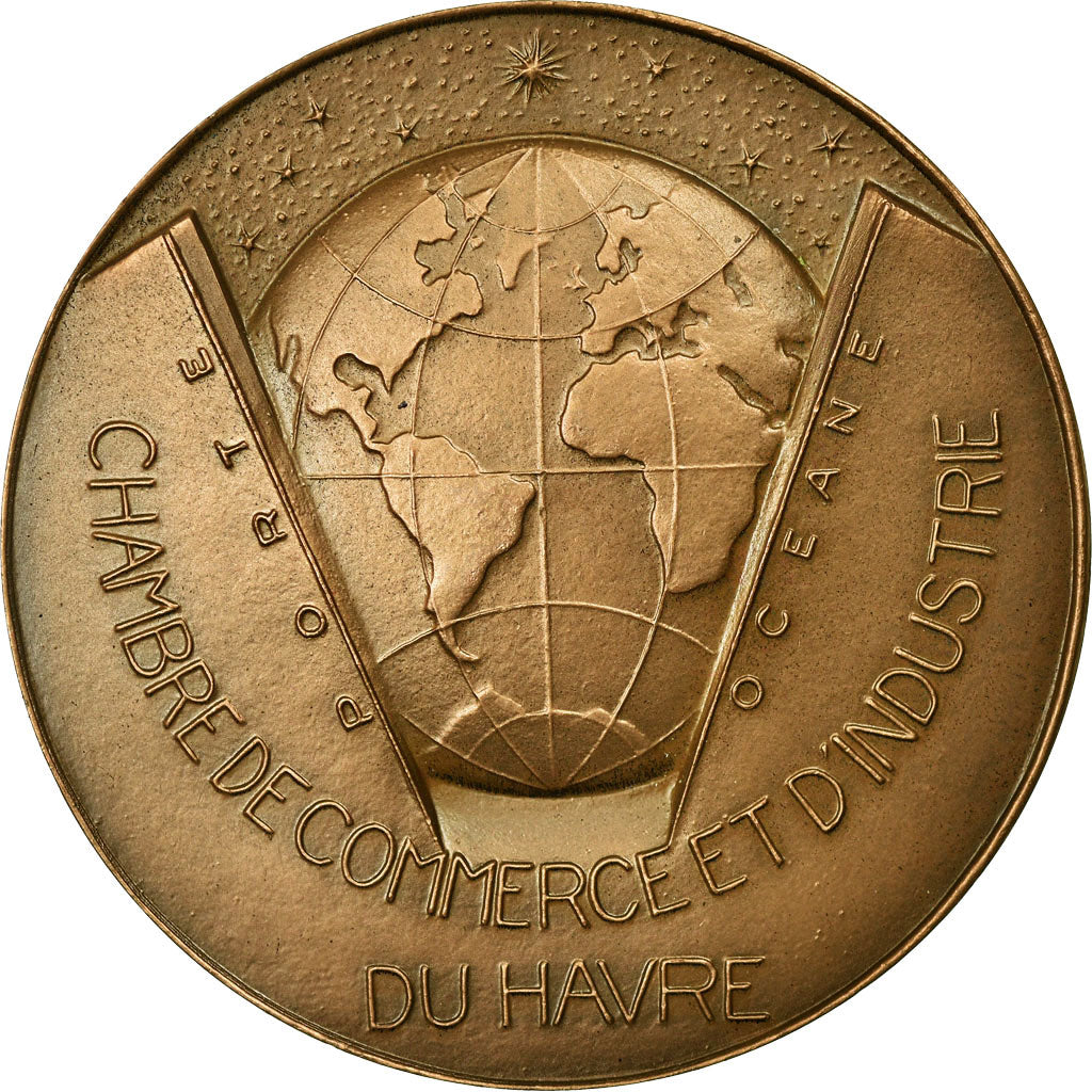 France, Médaille, Chambre de Commerce et d'Industrie du Havre, 1969, Coeffin