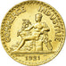 Moneda, Francia, Chambre de commerce, 2 Francs, 1921, EBC+, Aluminio - bronce