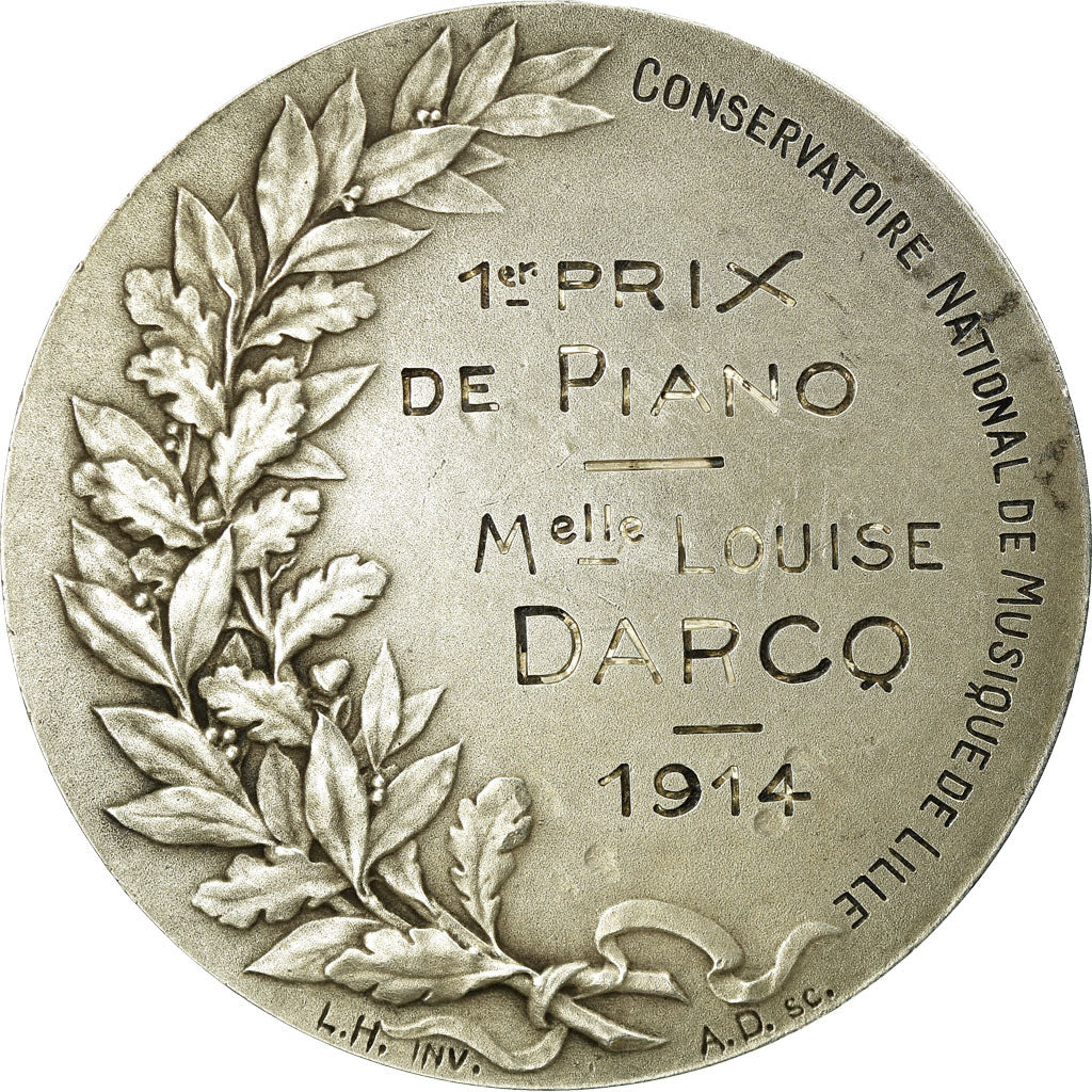 France, Médaille, Conservatoire National de Musique de Lille, 1er Prix de