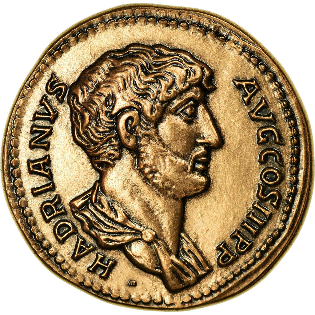 France, Medal, Reproduction Monnaie Antique,  Hadrien, MS(65-70), Bronze