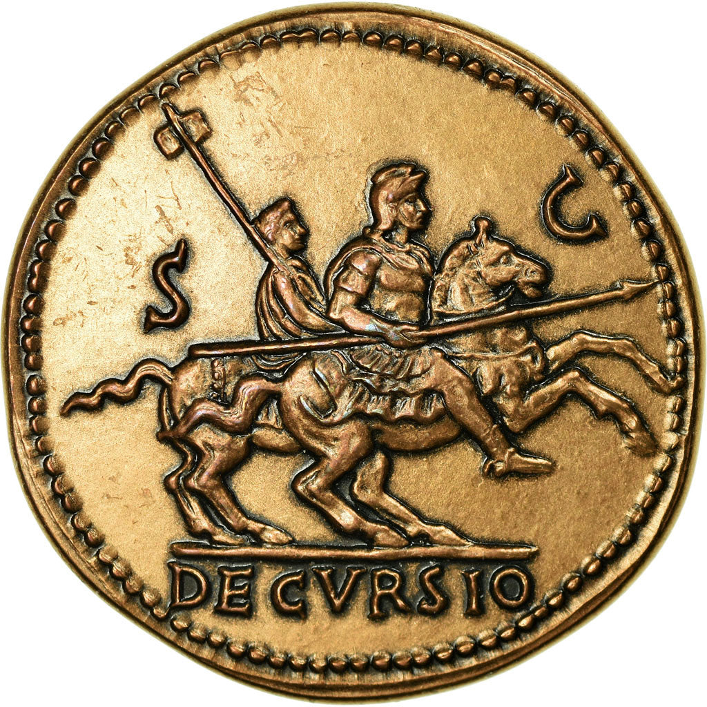 France, Médaille, Reproduction Monnaie Antique,  Néron, FDC, Bronze
