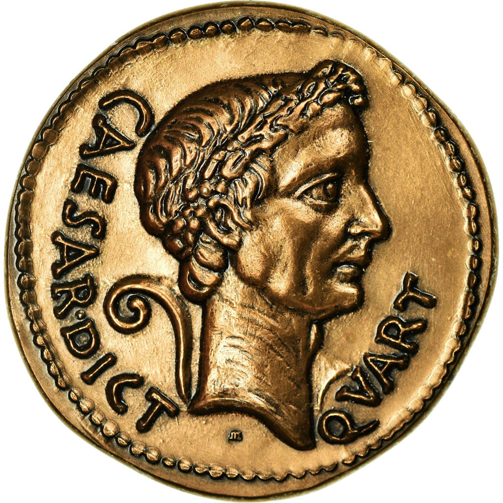 France, Medal, Reproduction Monnaie Antique, César, Marc Mettius, MS(65-70)