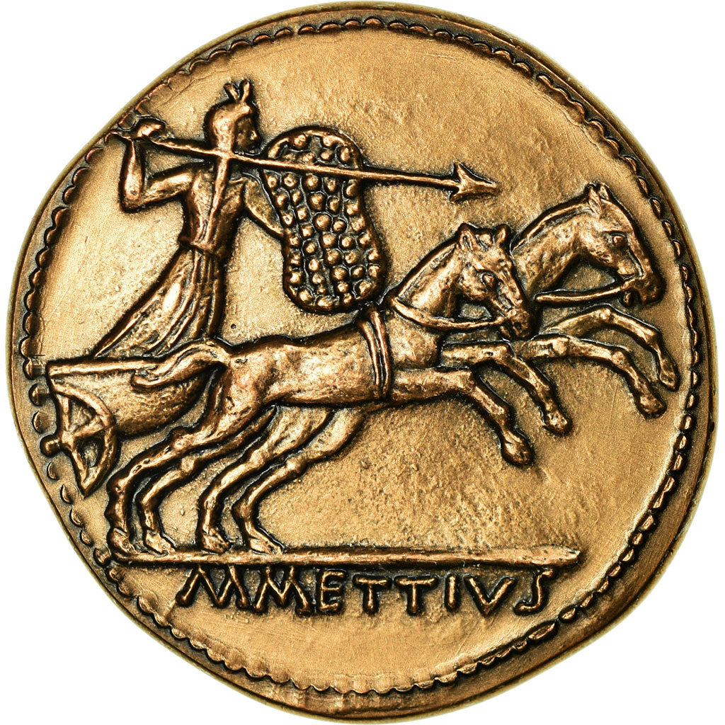 France, Medal, Reproduction Monnaie Antique, César, Marc Mettius, MS(65-70)