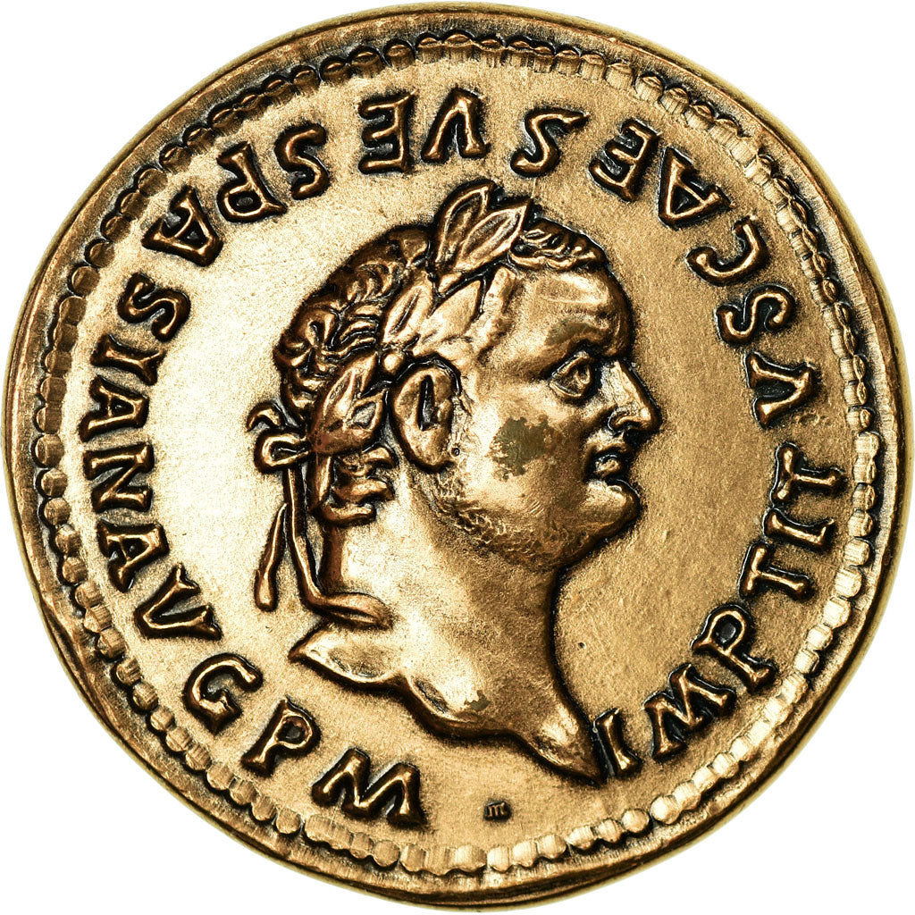Frankreich, Medaille, Reproduction Monnaie Antique,  Titus, STGL, Bronze