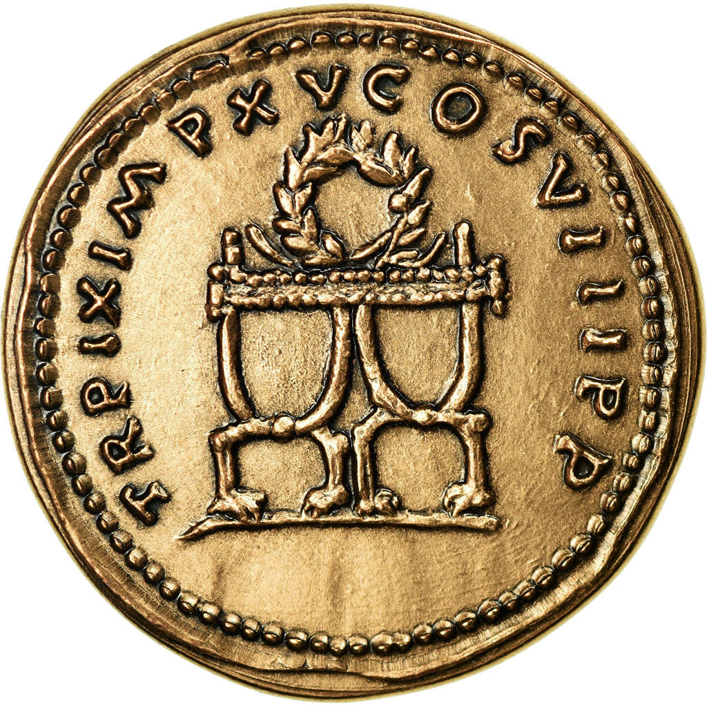 Frankreich, Medaille, Reproduction Monnaie Antique,  Titus, STGL, Bronze