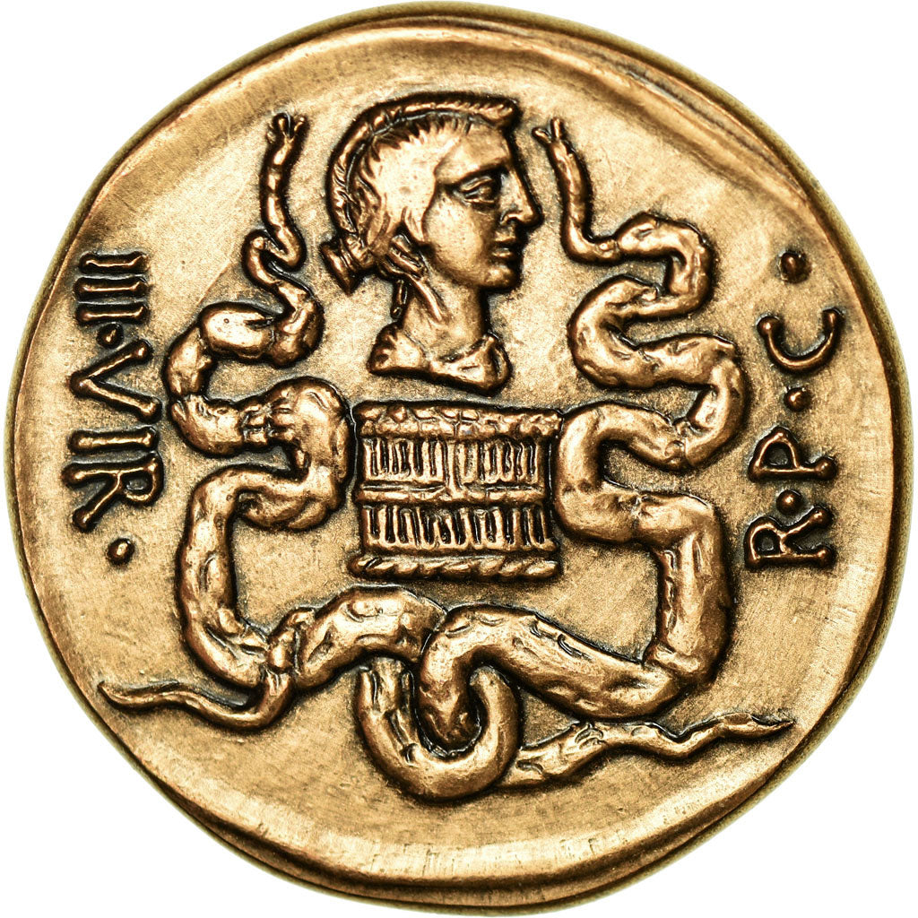 France, Medal, Reproduction Monnaie Antique, Marc Antoine, MS(65-70), Bronze