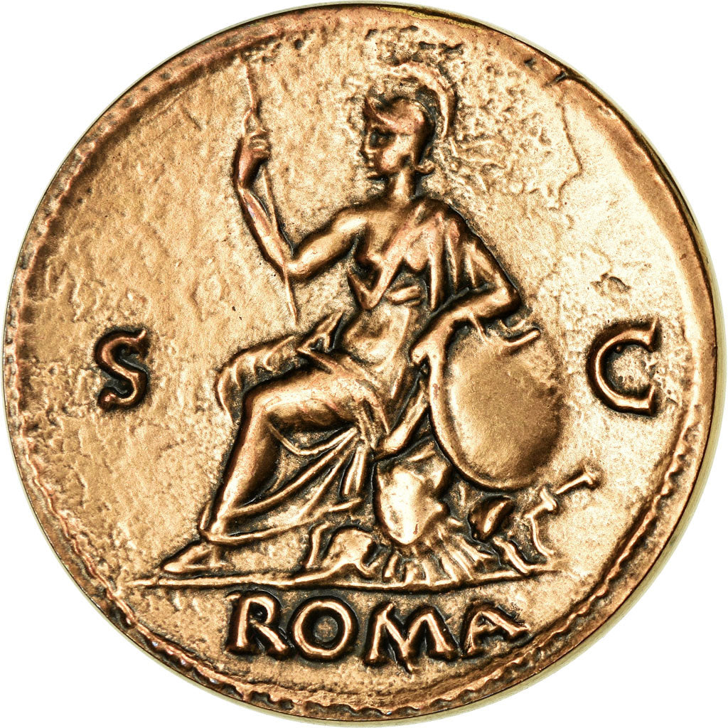 France, Medal, Reproduction Monnaie Antique, Galba, MS(65-70), Bronze