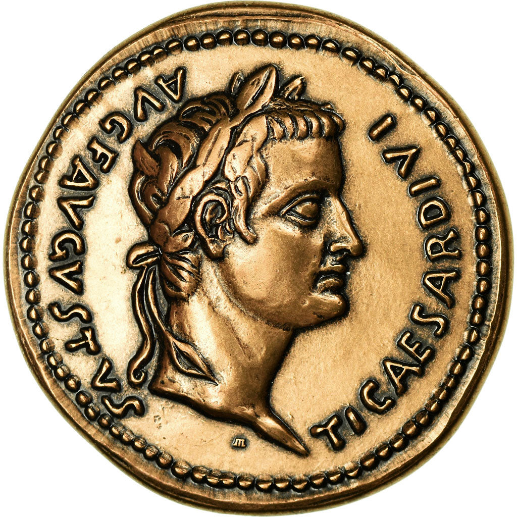 Frankreich, Medaille, Reproduction Monnaie Antique,  Tibère, STGL, Bronze