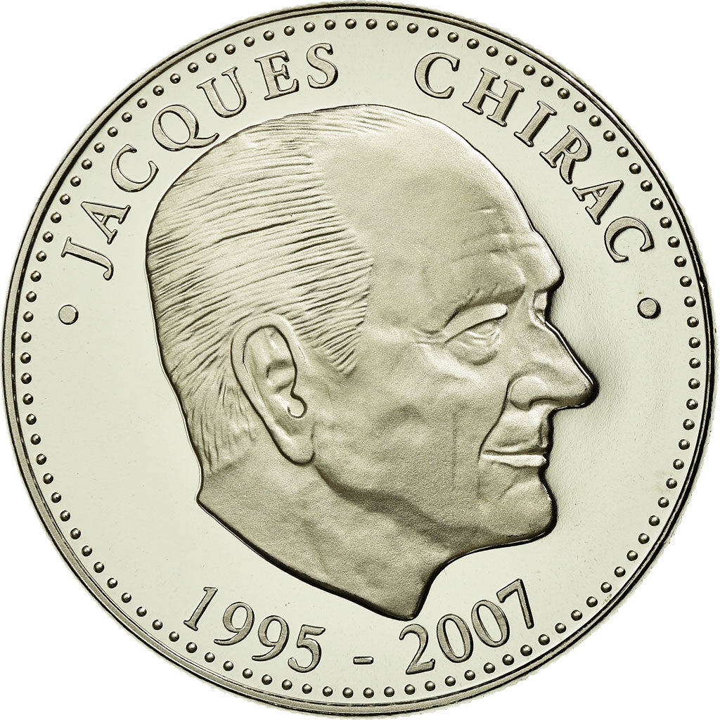 France, Médaille, Les Présidents de la République, Jacques Chirac, 2007, FDC