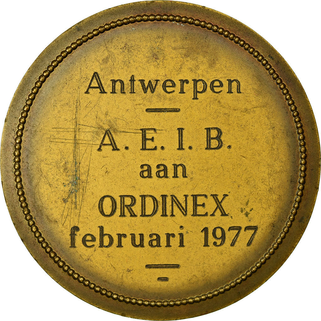 Belgio, medaglia, Anvers, A.E.I.B aan Ordinex, 1977, SPL-, Bronzo