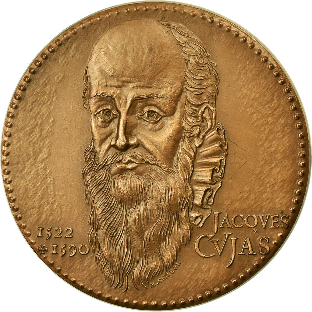 France, Medal, Notariat Français, Caisse des Dépôts, Jacques Cujas, 1974