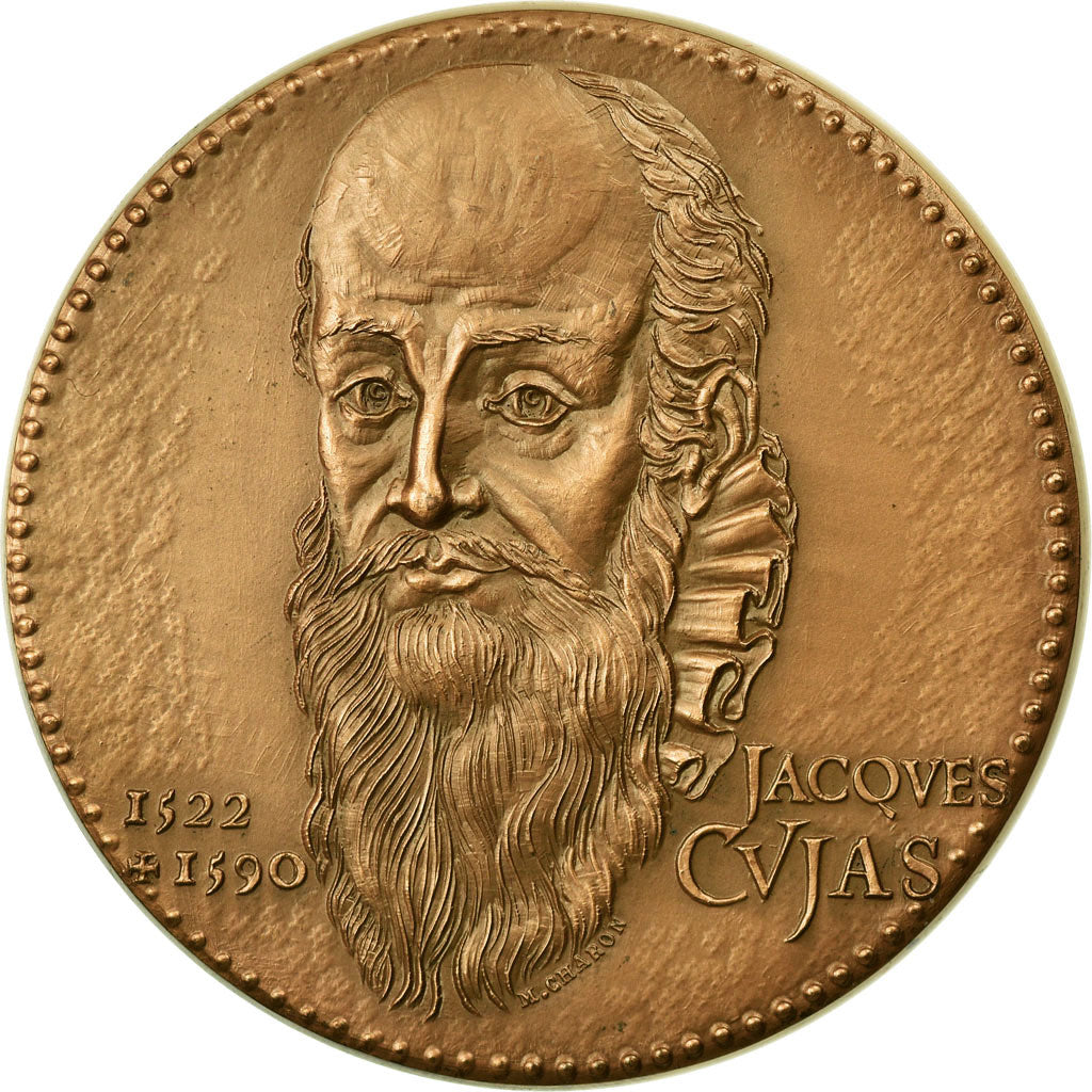 France, Medal, Notariat Français, Caisse des Dépôts, Jacques Cujas, 1974