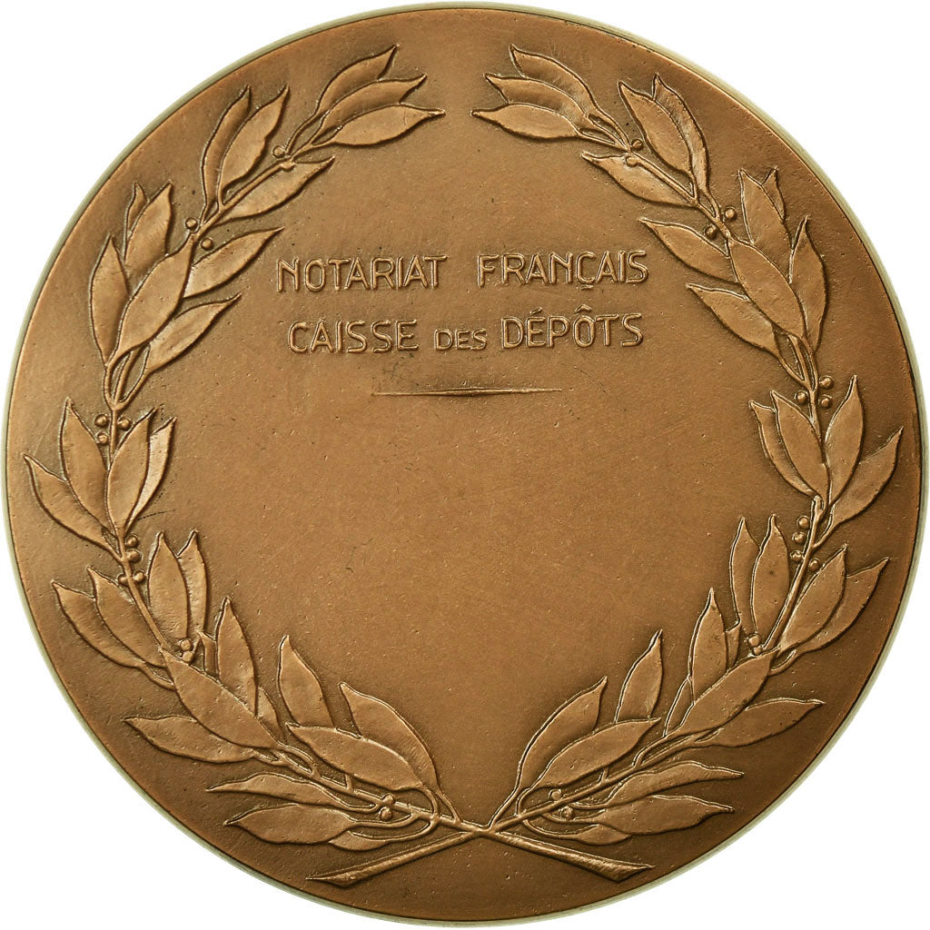 France, Medal, Notariat Français, Caisse des Dépôts, Loisel, Gauthier, 1976