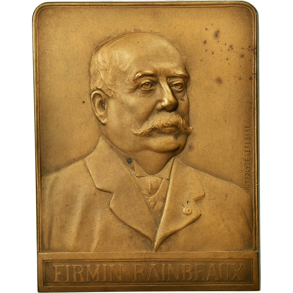 France, Medal, Firmin Rainbeaux, Directeur des Mines de Marles, 1911, Lefebvre
