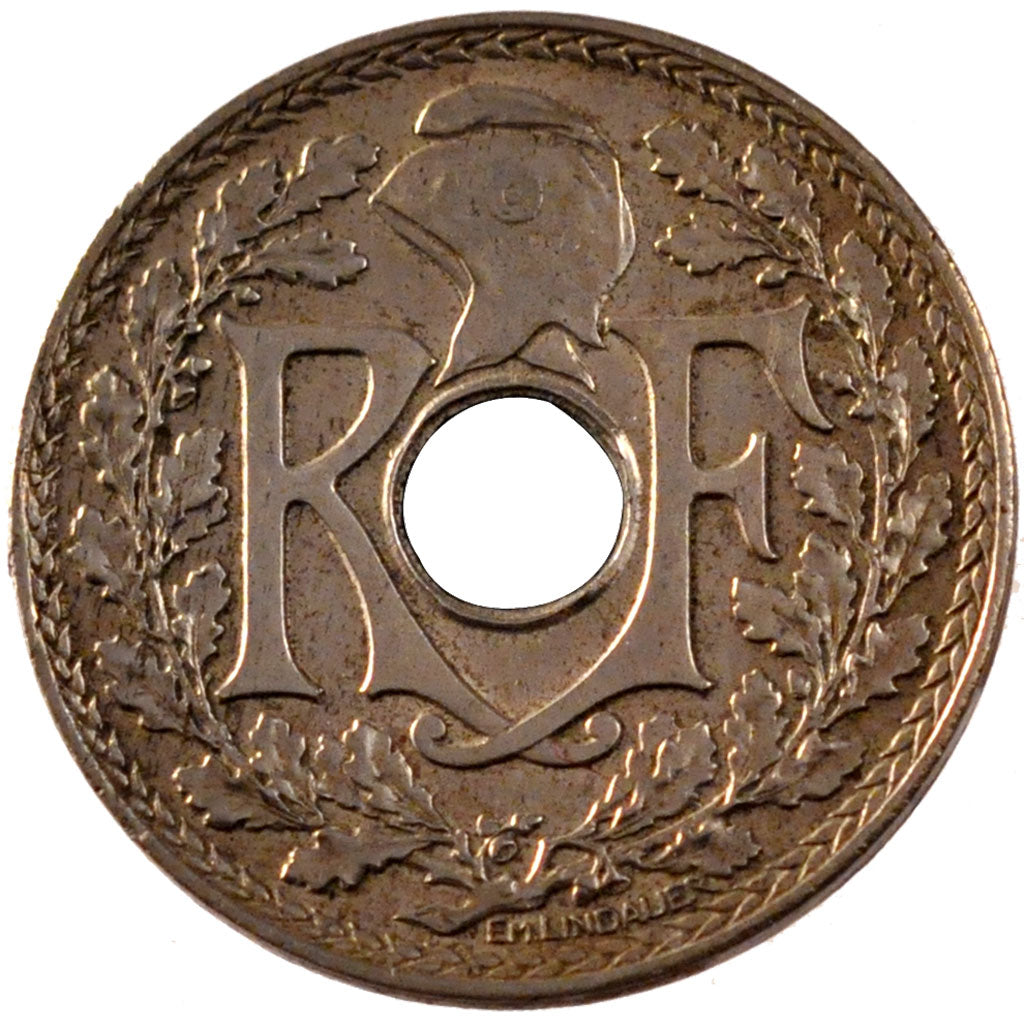 FRANCE, 25 Centimes, 1940, EF(40-45), Cupro-nickel, Gadoury #381, 4.01