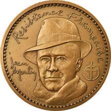 Francja, Medal, Résistance française, Jean Moulin, 1986, Mauviel, MS(65-70)
