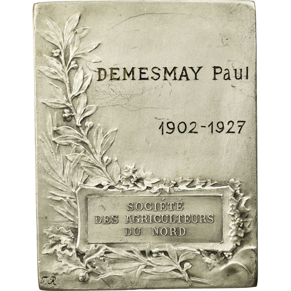 Frankreich, Medaille, Société des Agriculteurs du Nord, 1927, Rasumny, UNZ