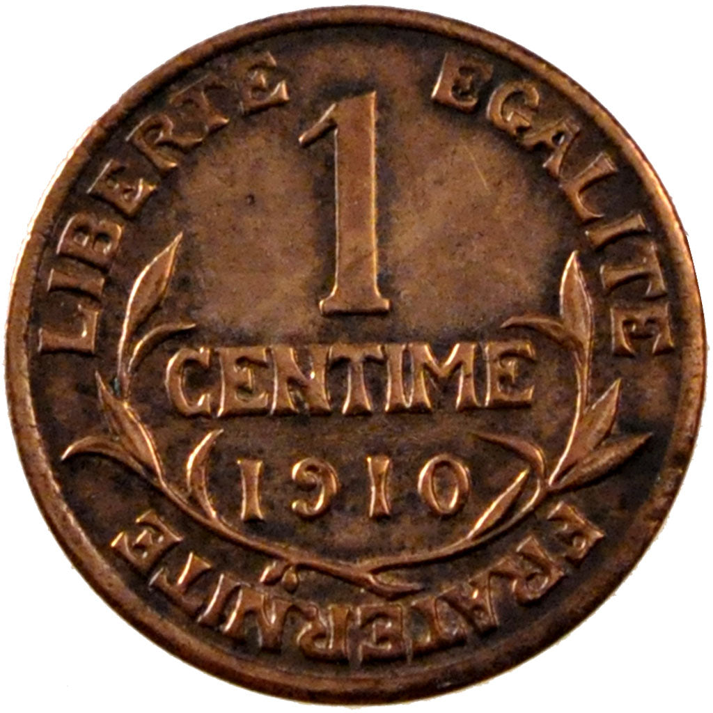 FRANCE, Dupuis, Centime, 1910, Paris, KM #840, EF(40-45), Bronze, 15, Gadoury...