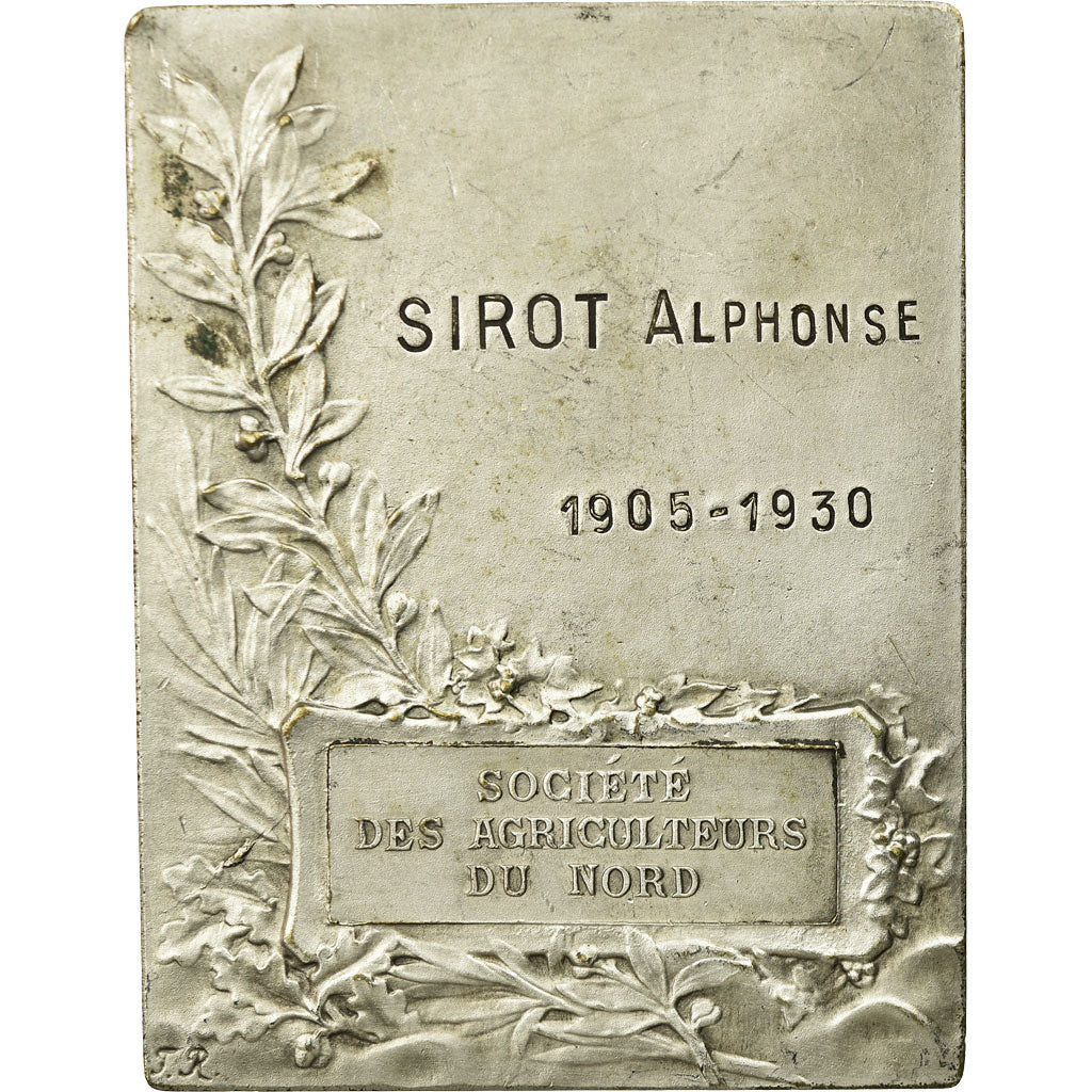 France, Médaille, Société des Agriculteurs du Nord, 1930, Rasumny, SUP+