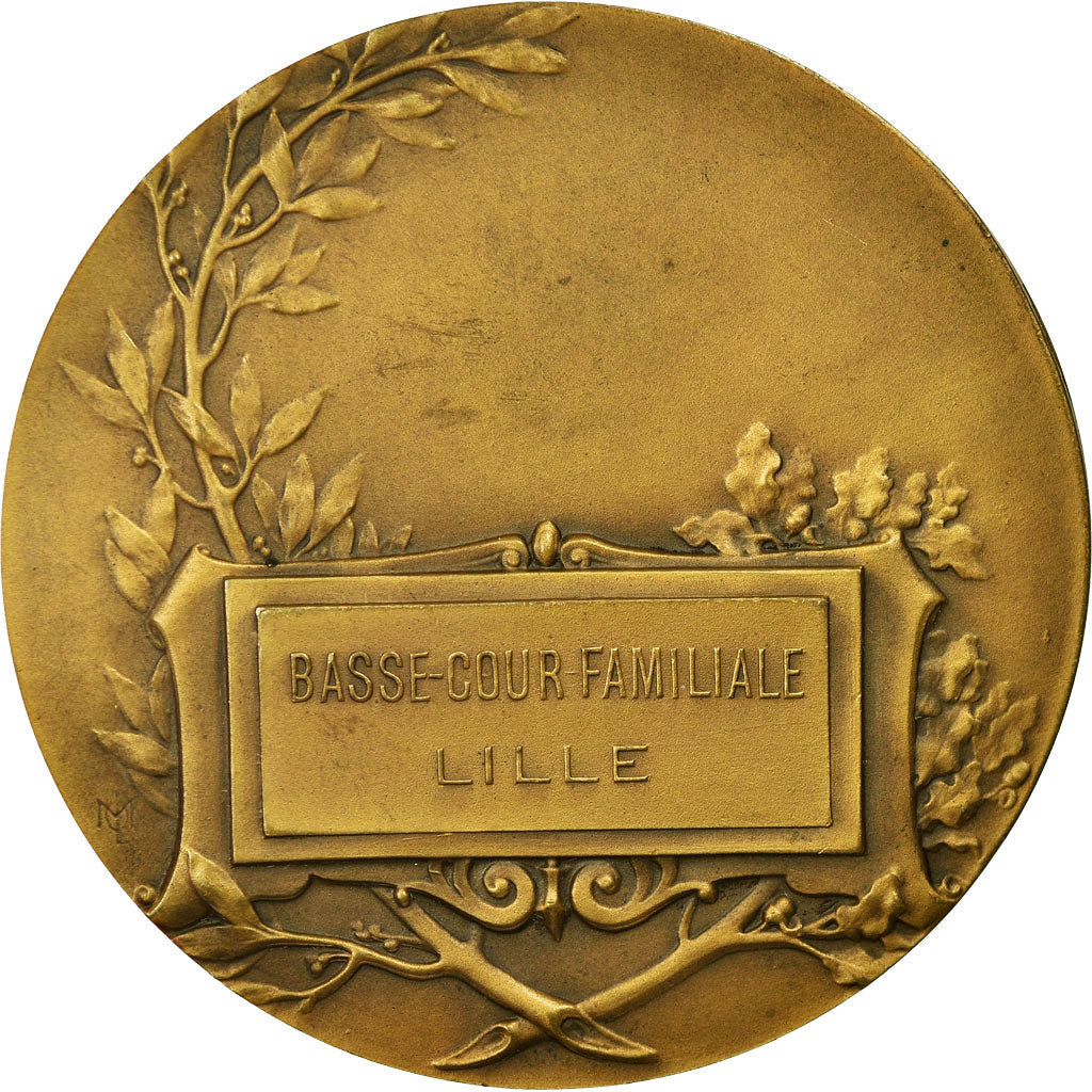 France, Médaille, Basse-cour Familiale, Lille, Charles, TTB+, Bronze