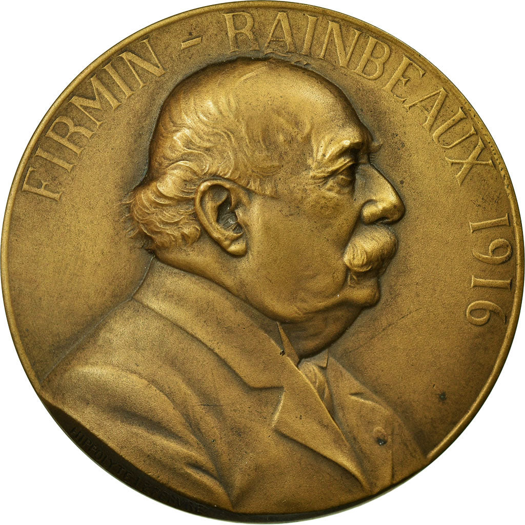 Francia, medalla, Fondation Firmin Rainbeaux, Mines de Marles, 1926, Lefebvre