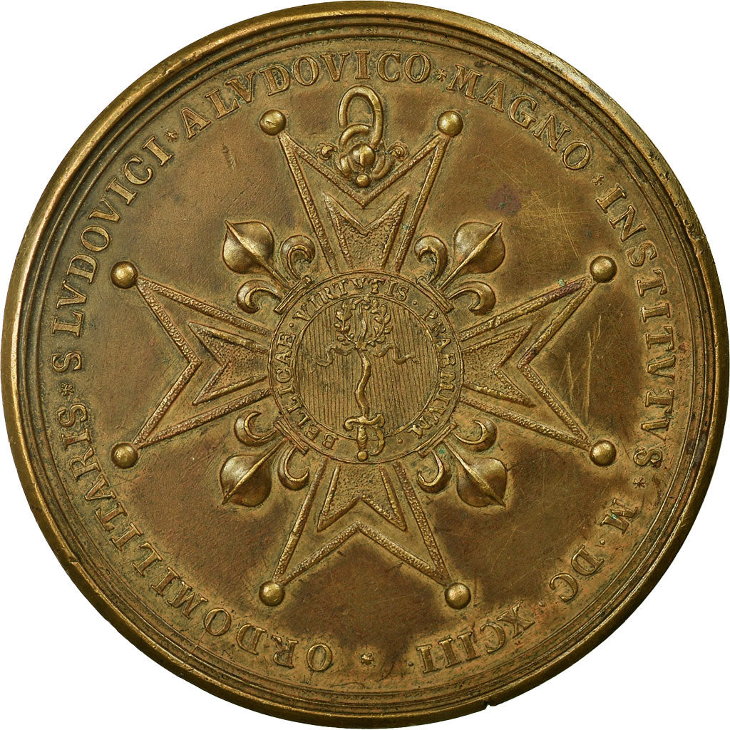 France, Medal, Louis XIV, Institution de l'Ordre Militaire de Saint-Louis