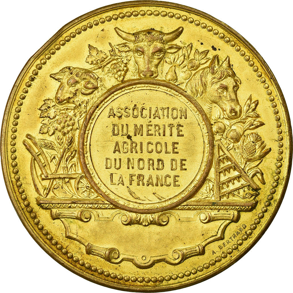 France, Medal, Association du Mérite Agricole du Nord de la France, Arthus