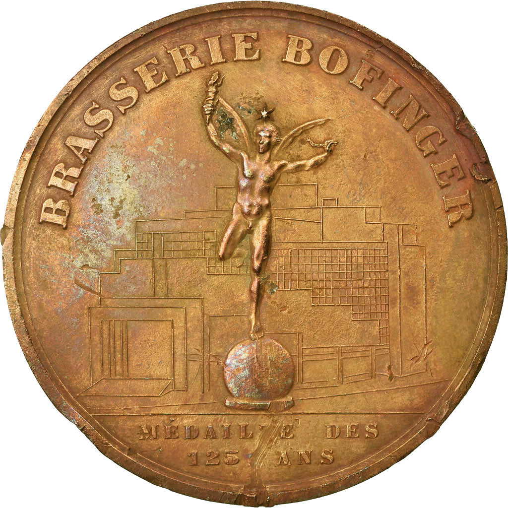 France, Medal, Brasserie Bofinger, 1989, EF(40-45), Bronze