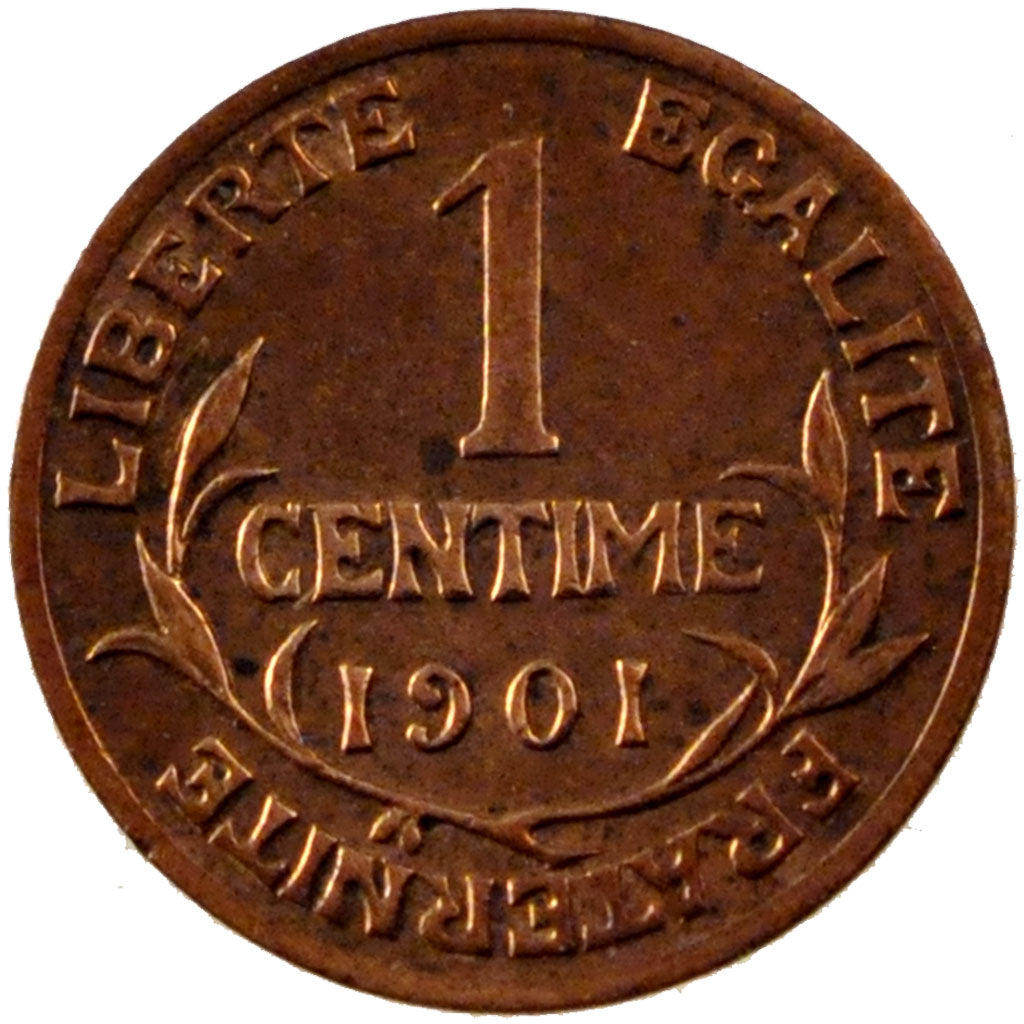 FRANCE, Dupuis, Centime, 1901, Paris, KM #840, EF(40-45), Bronze, 15, Gadoury...