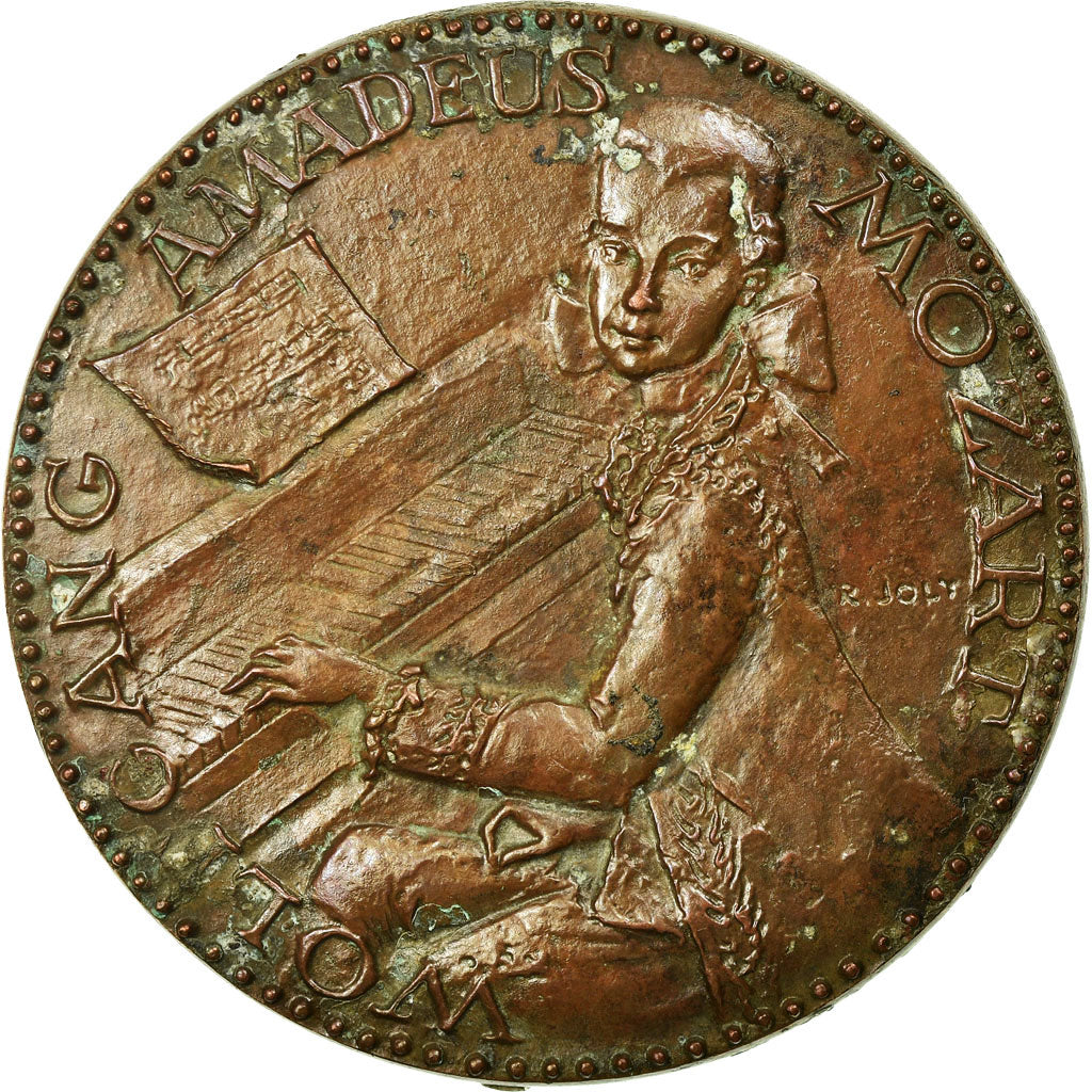 France, Medal, The Music, Wolfgang Amadeus Mozart, Arts & Culture, 1973, Joly