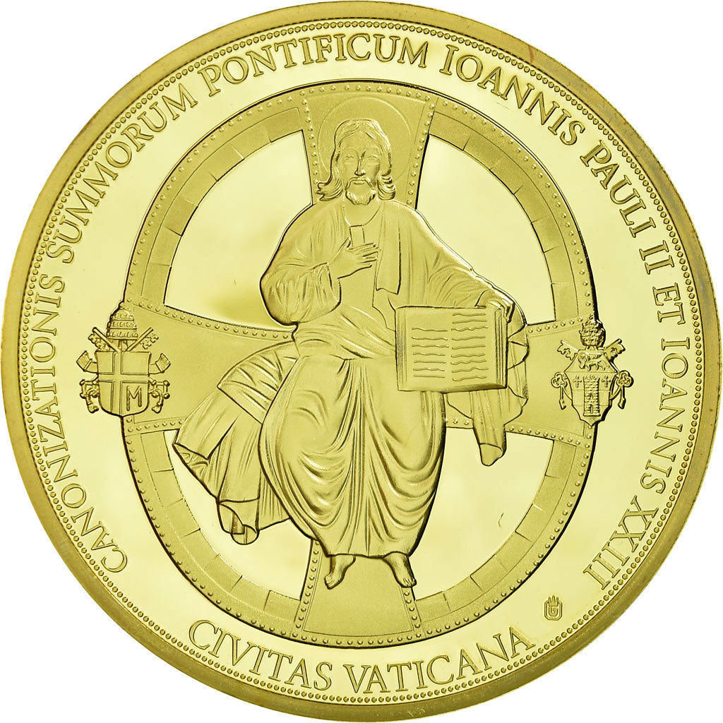 Vatican, Medal, Canonisation de Jean Paul II, MS(65-70), Copper Gilt