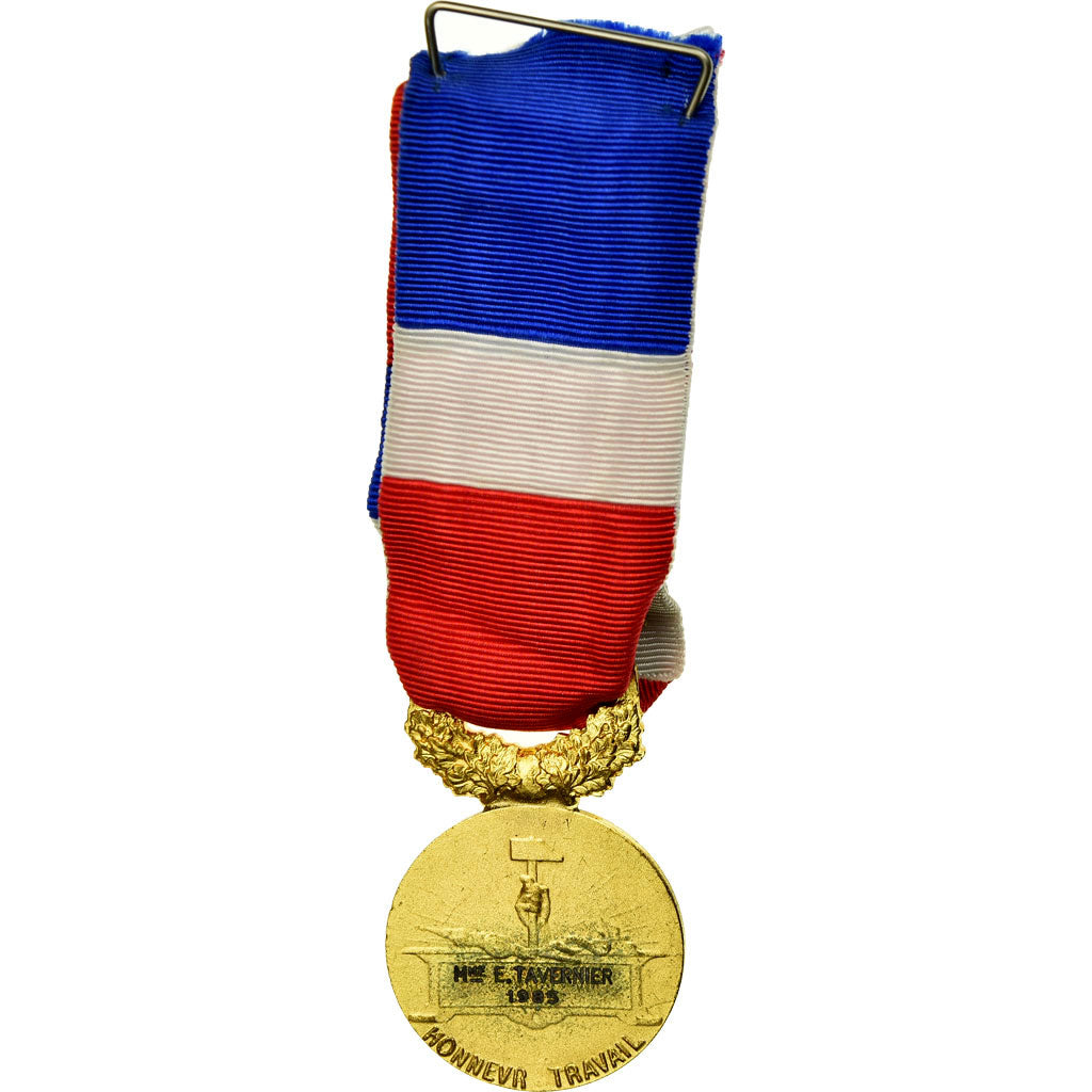 France, Médaille d'honneur du travail, Medal, 1985, Excellent Quality, Mattei