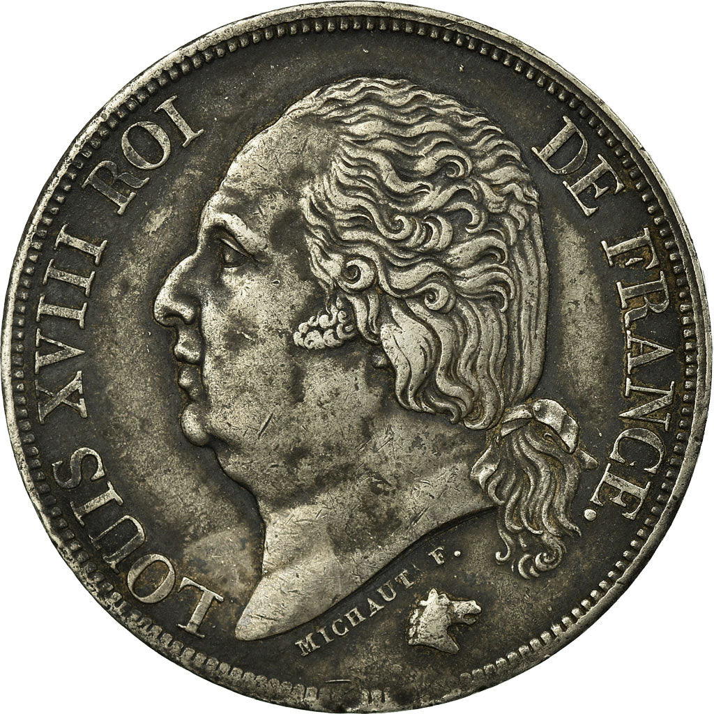 Coin, France, Louis XVIII, Louis XVIII, 2 Francs, 1823, Paris, AU(50-53)