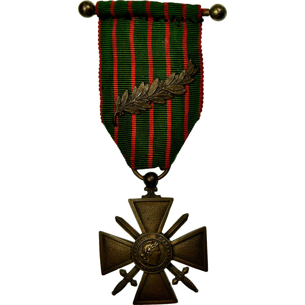 Frankrijk, Croix de Guerre, Une palme, Medaille, 1914-1917, Excellent Quality