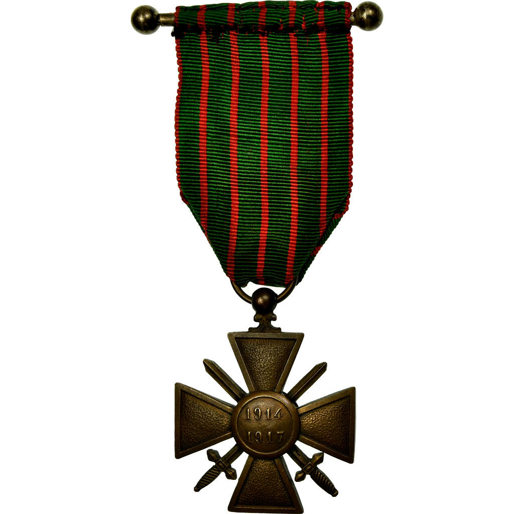 Frankrijk, Croix de Guerre, Une palme, Medaille, 1914-1917, Excellent Quality