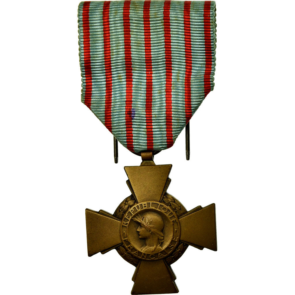 France, Croix du Combattant, Medal, 1939-1945, Excellent Quality, Bronze, 36