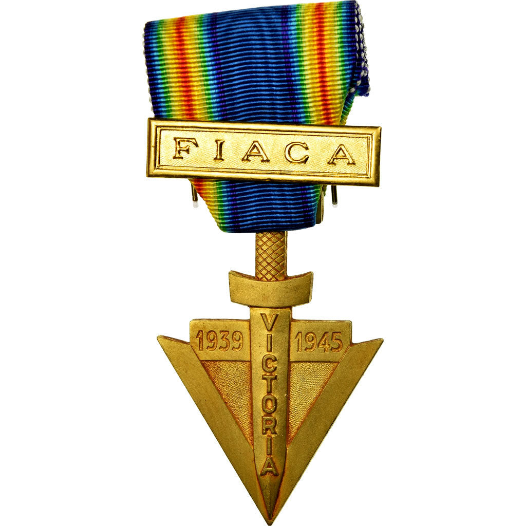 Belgio, FIACA, Victoria, medaglia, 1939-1945, Fuori circolazione, Bronzo dorato