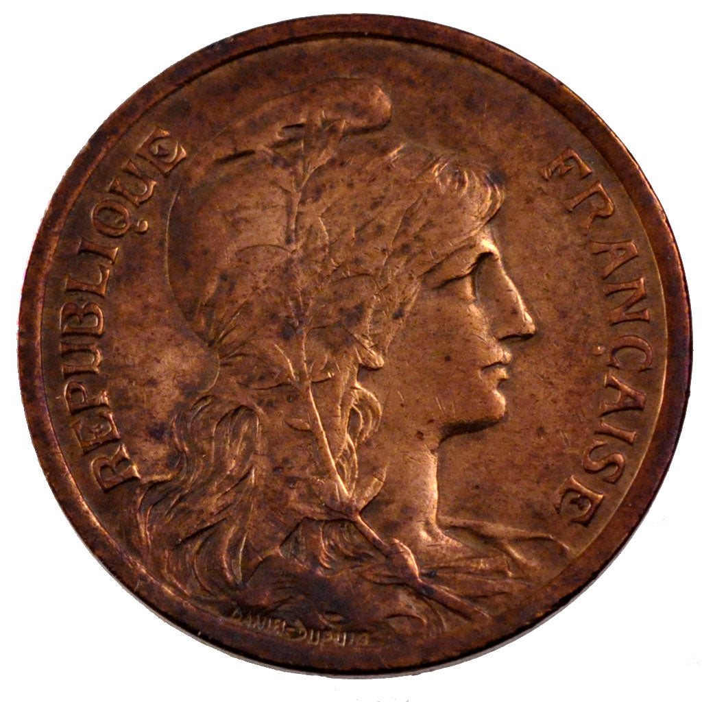 Francia, Dupuis, 10 Centimes, 1921, BB+, Bronzo, Gadoury:277
