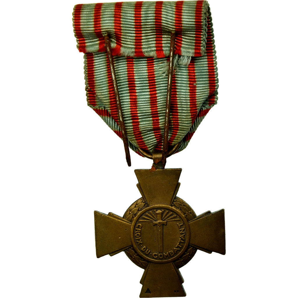 France, Croix du Combattant, Medal, 1939-1945, Good Quality, Bronze, 36