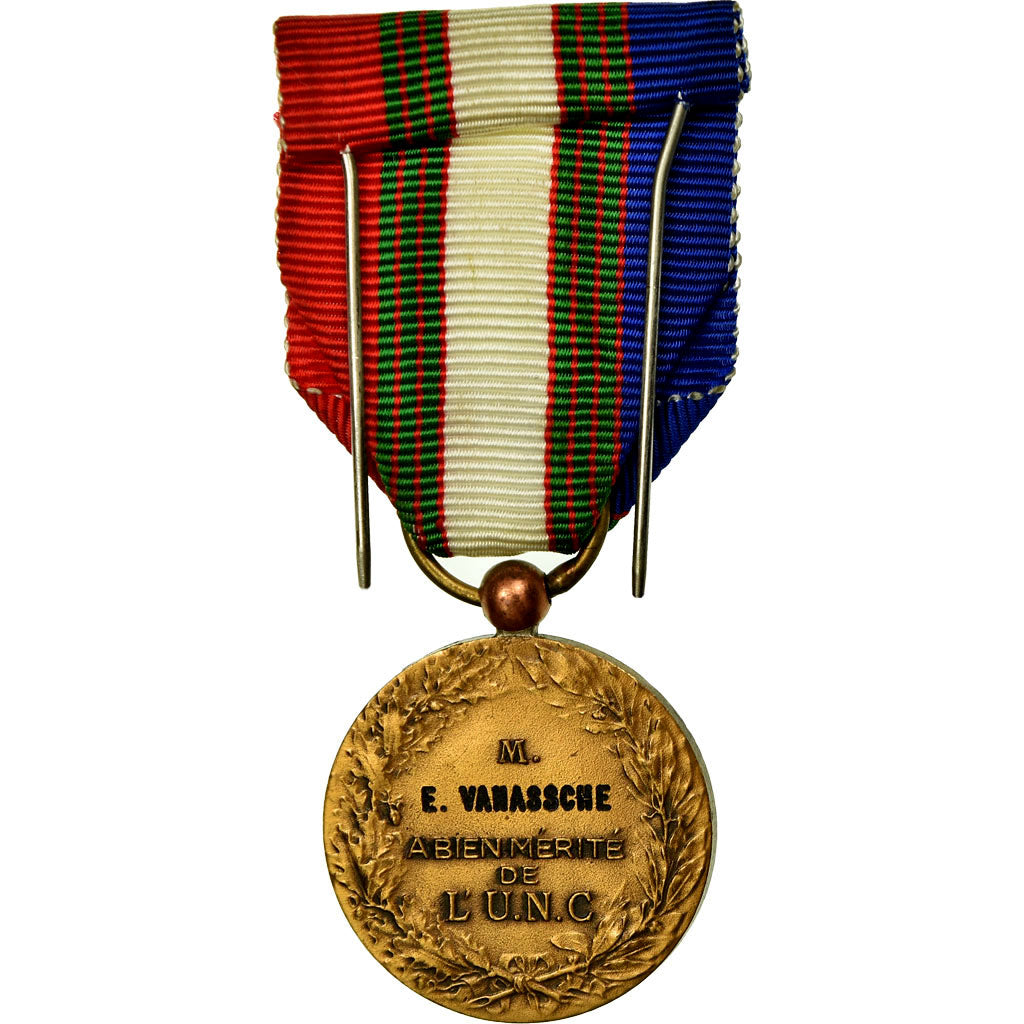 France, Union Nationale des Combattants, Médaille, Excellent Quality, Bronze