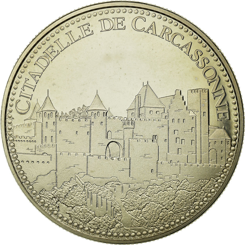 Francia, medalla, La Citadelle de Carcassonne, FDC, Cobre - níquel