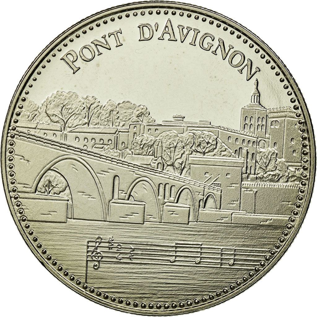 France, Medal, Avignon - Le Pont d'Avignon, MS(65-70), Copper-nickel