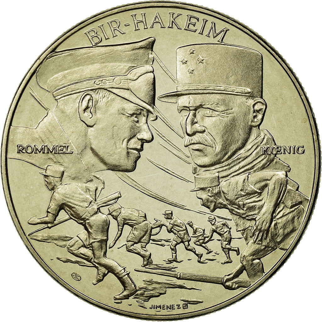 France, Medal, Seconde Guerre Mondiale, Bir-Hakeim, MS(65-70), Copper-nickel