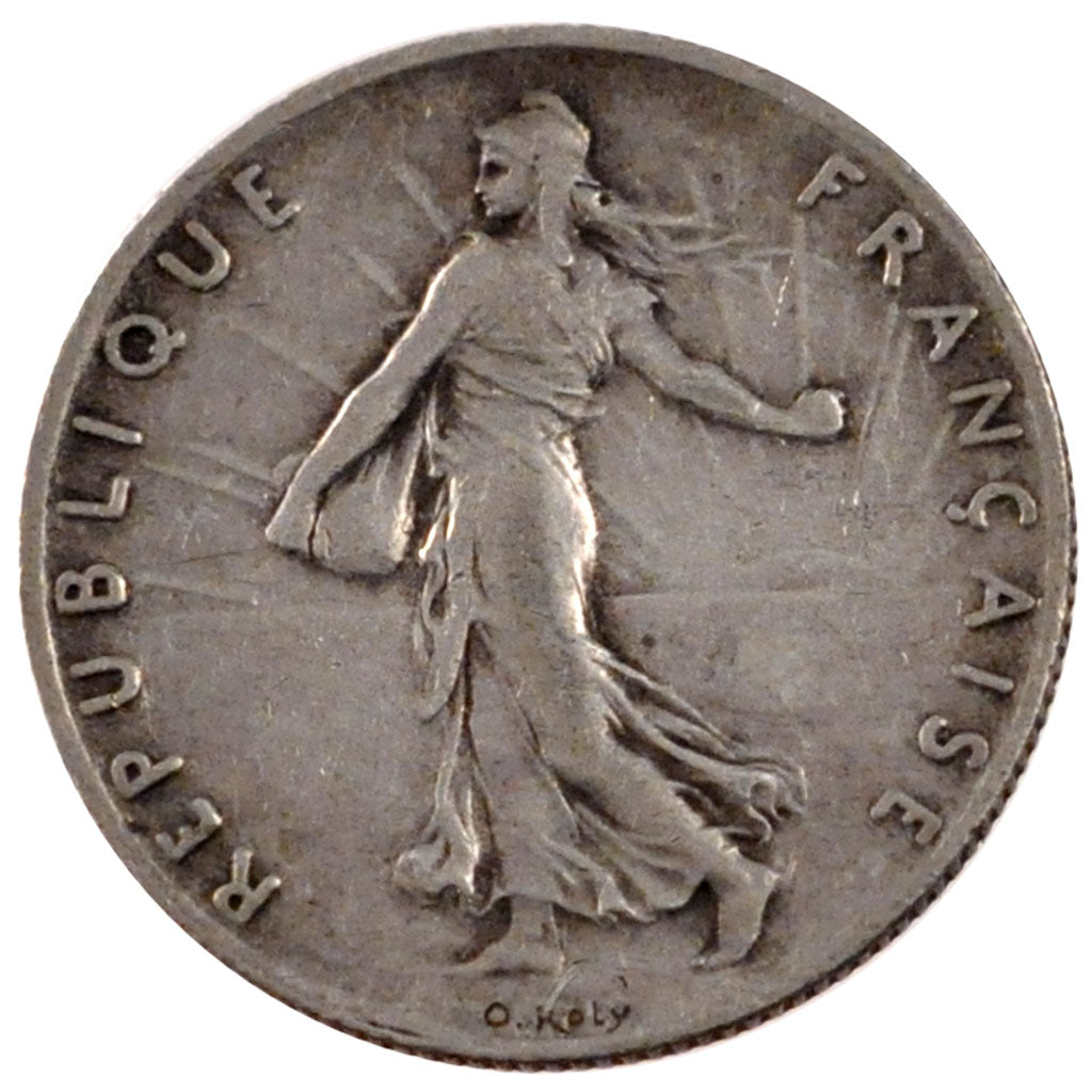 FRANCE, Semeuse, 50 Centimes, 1897, Paris, KM #854, EF(40-45), Silver, 18.1,...