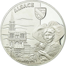 France, Médaille, Les Régions de France, Alsace, FDC, Argent