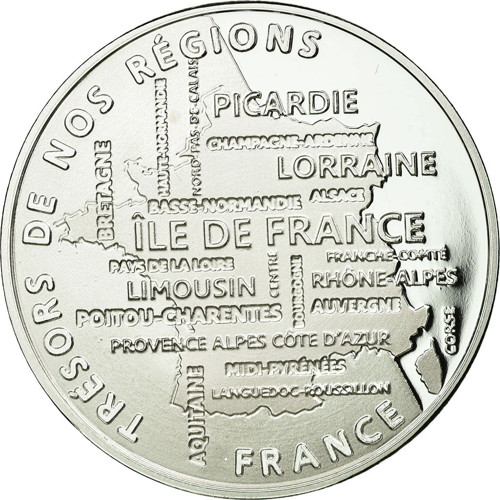 France, Médaille, Les Régions de France, Alsace, FDC, Argent